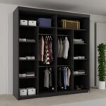 Batumi Black Sliding Wardorbe - Image 2